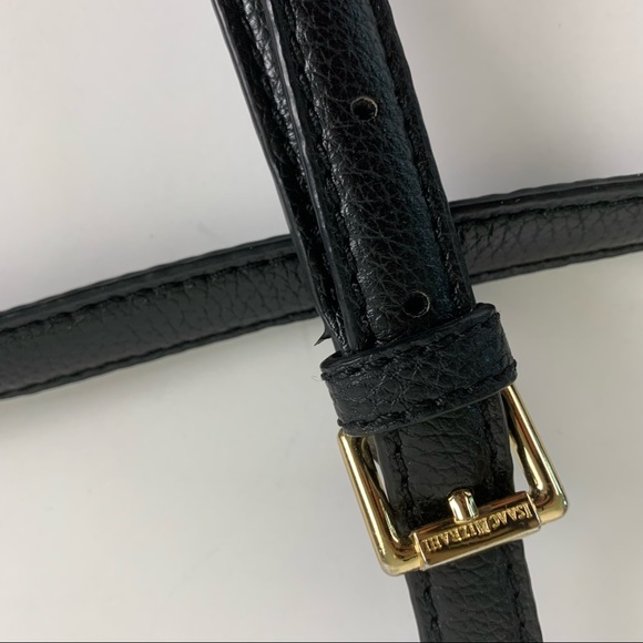 Isaac Mizrahi Kay Leather Crossbody Perforated Bag - Picture 9 of 13